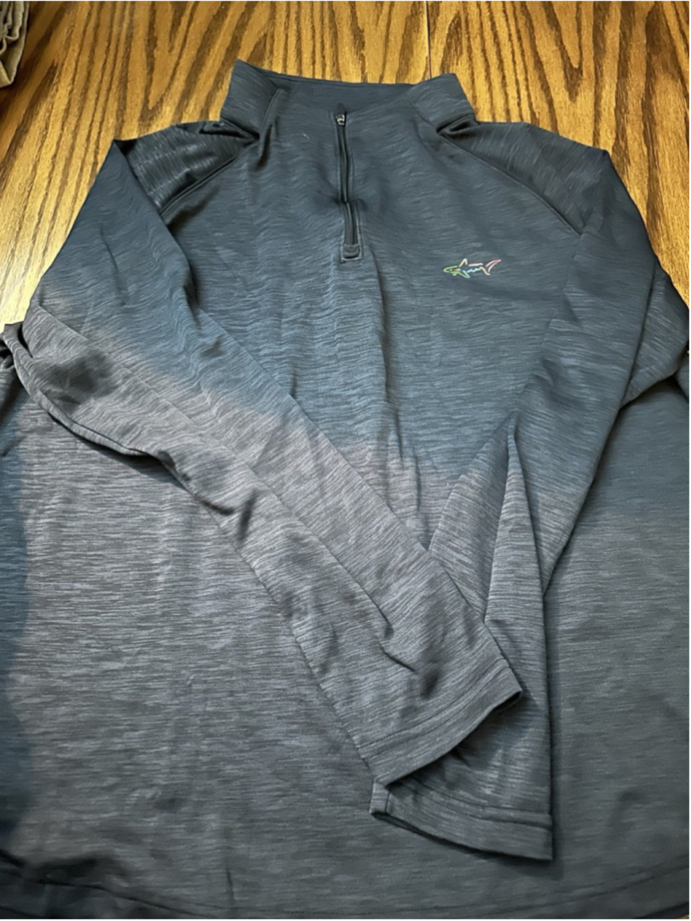 Greg Norman Play Dry 1/4 Zip Pullover Gray Men's Size L Long Sleeve Golf